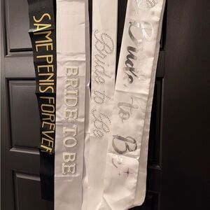 Bridal Sash Set with Fun Sayings